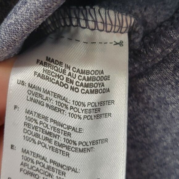 Adidas Gray/Slate Blue Full Zip Up Sweater Hooded W/ Thumb Holes Women's M - Picture 5 of 8